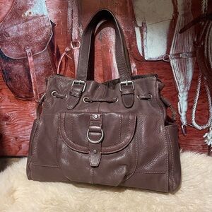 New??? XXL Fossil leather bag